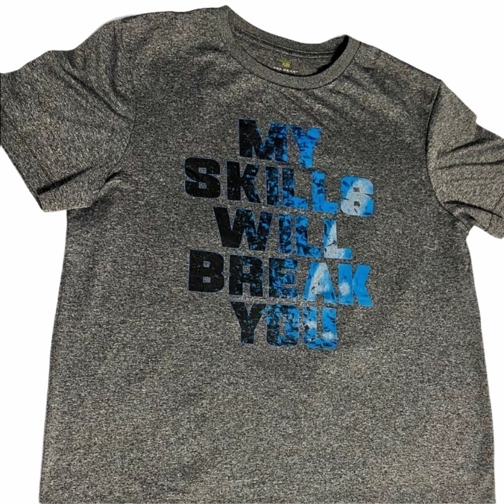 Tek Gear DryTek Active T-Shirt Gray Boys Large